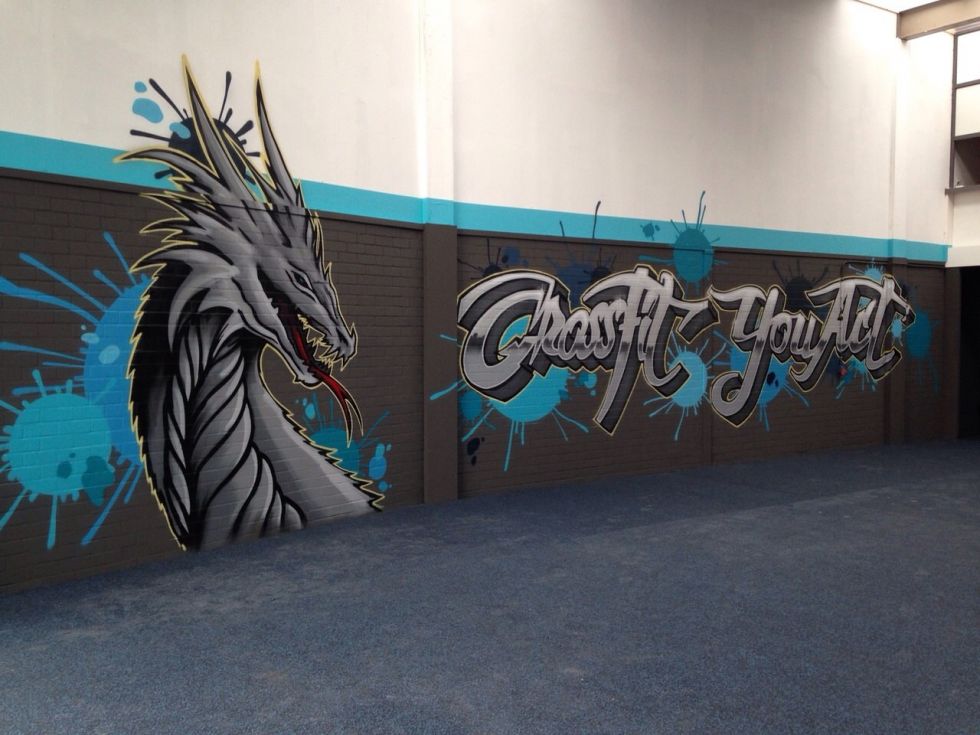 sportschool graffiti