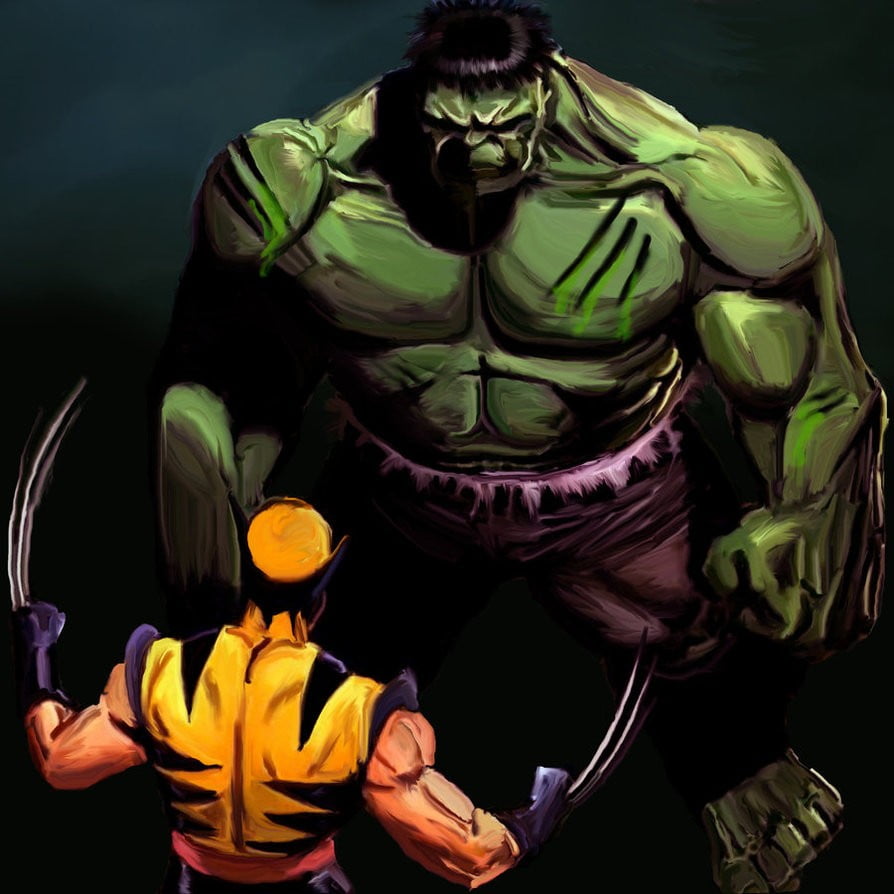 Hulk_Vs_Wolverine_by_R0sesAreRed